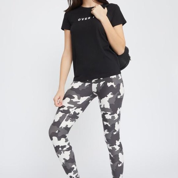 SWS Gray Camo Soft Leggings XL NWT - Picture 1 of 13